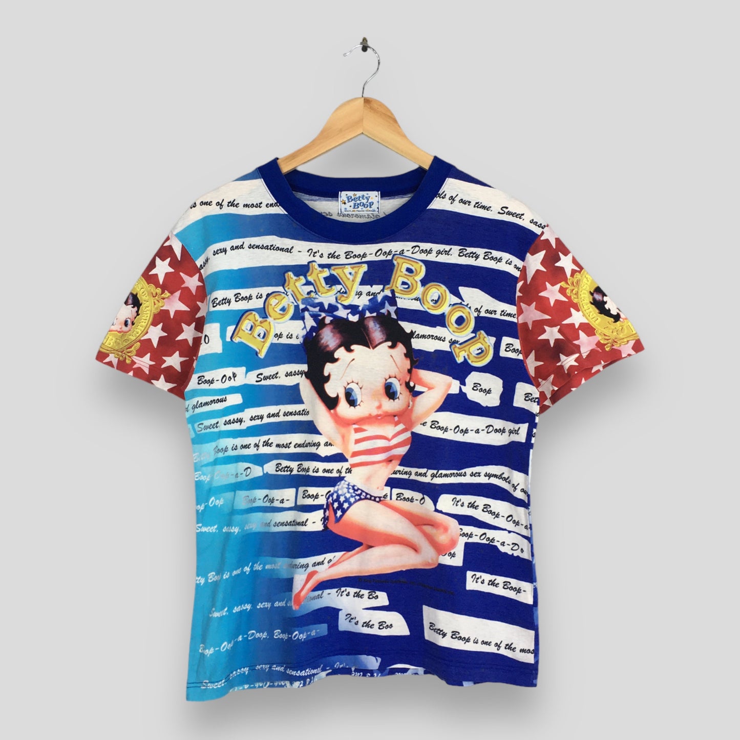 Betty Boop Sexy Women Blue T shirt Small