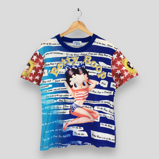 Betty Boop Sexy Women Blue T shirt Small