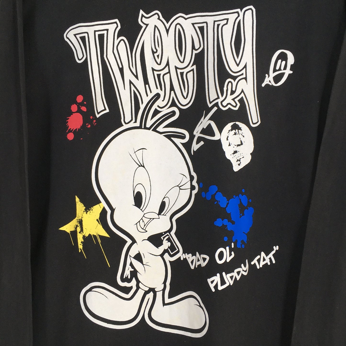 Looney Tunes Tweety Black T shirt Medium