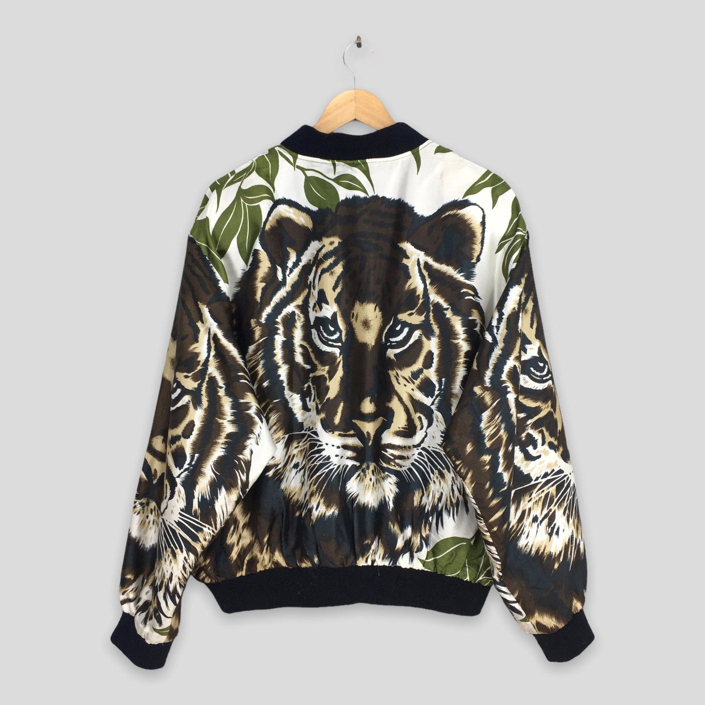 Bomber Baroque Tiger Overprint Jacket XXLarge