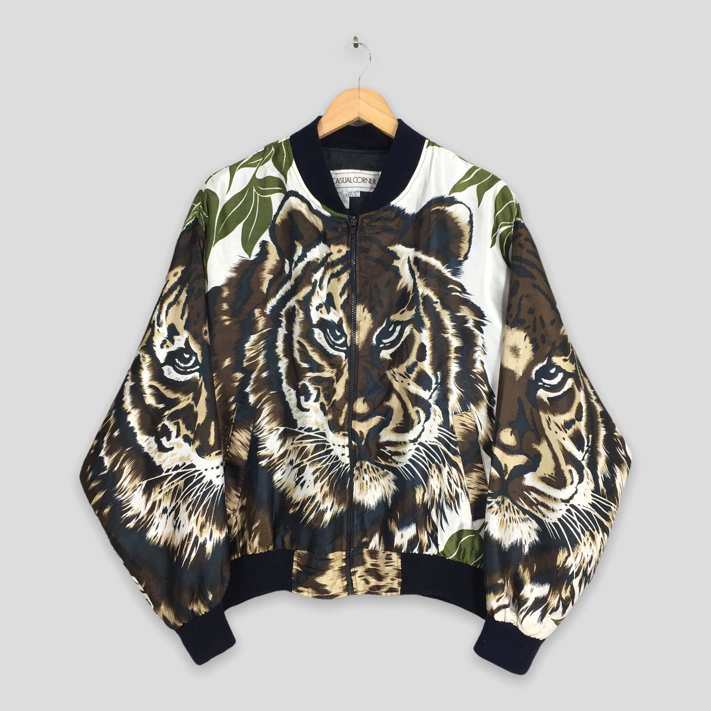 Bomber Baroque Tiger Overprint Jacket XXLarge