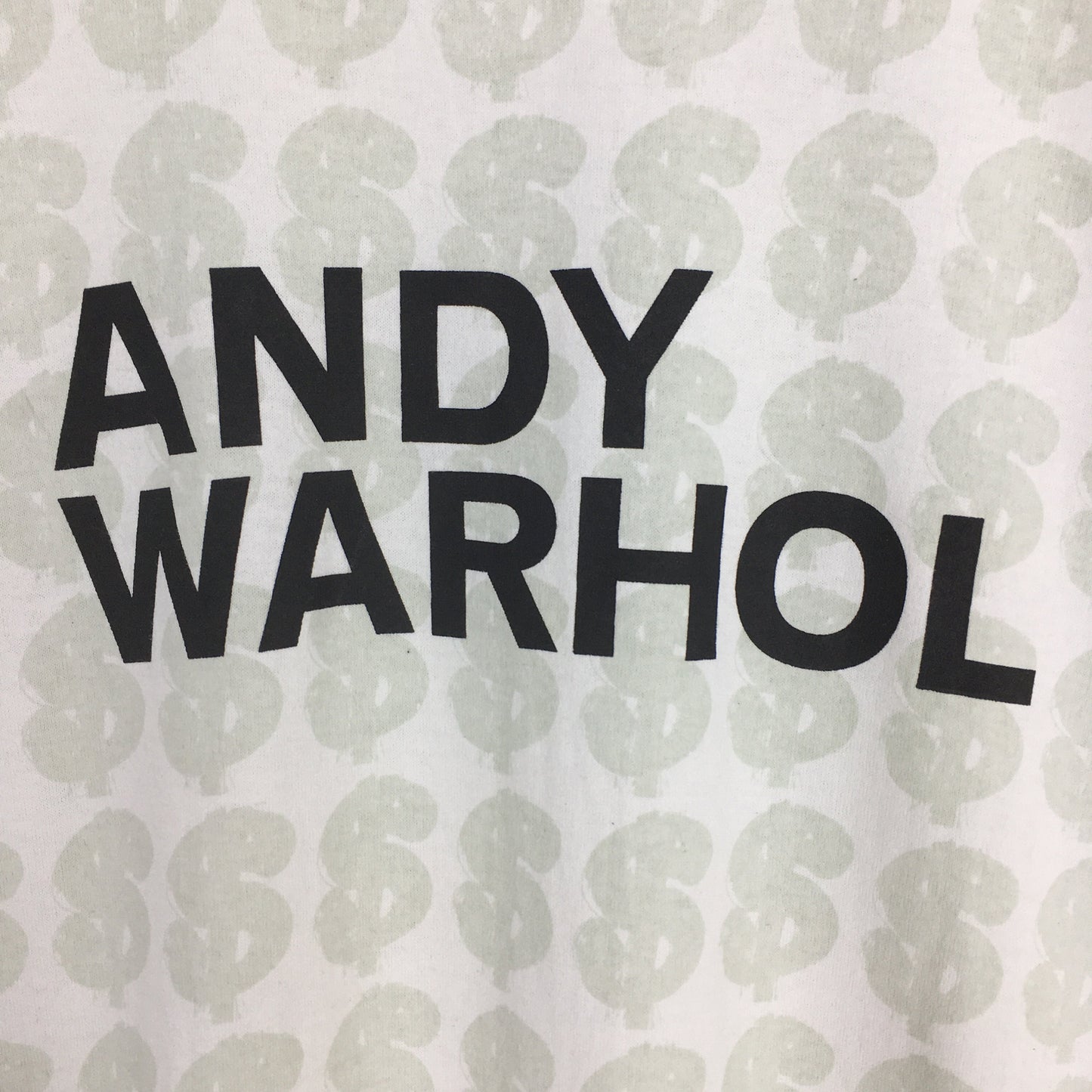 Andy Warhol Dollar Art White T shirt XLarge