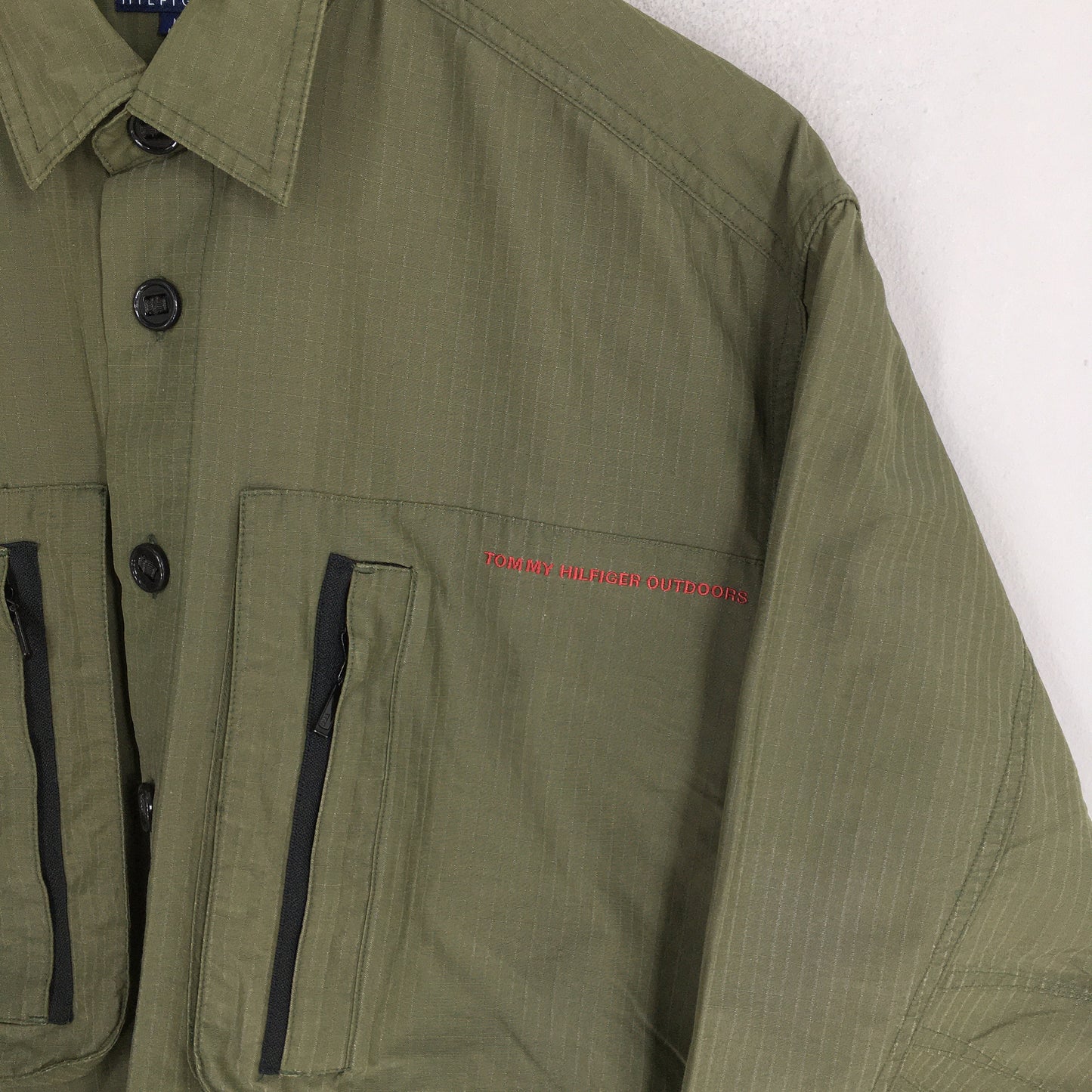 Tommy Hilfiger Olive Windbreaker Jacket Medium