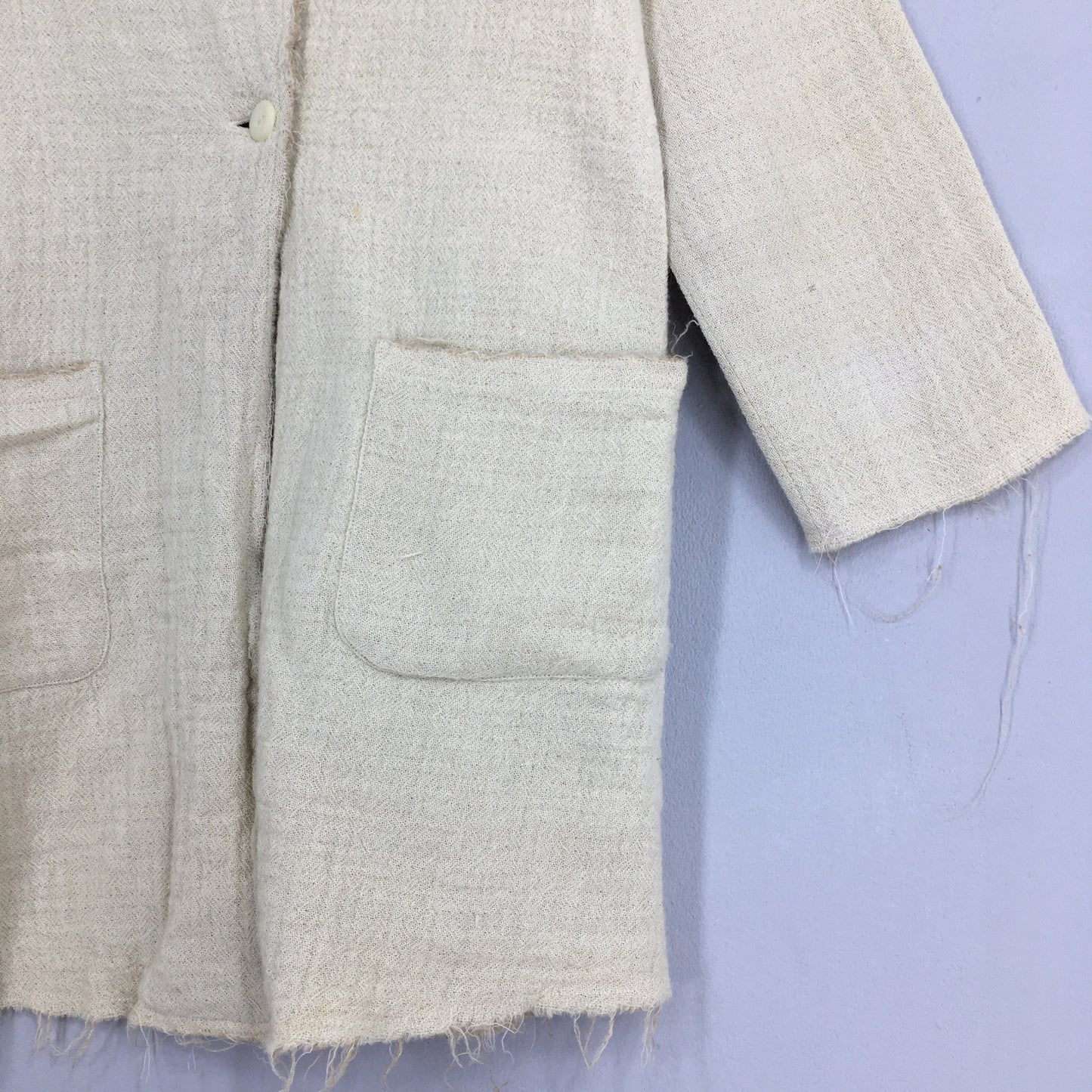 Wool Cardigan Long Jacket Small