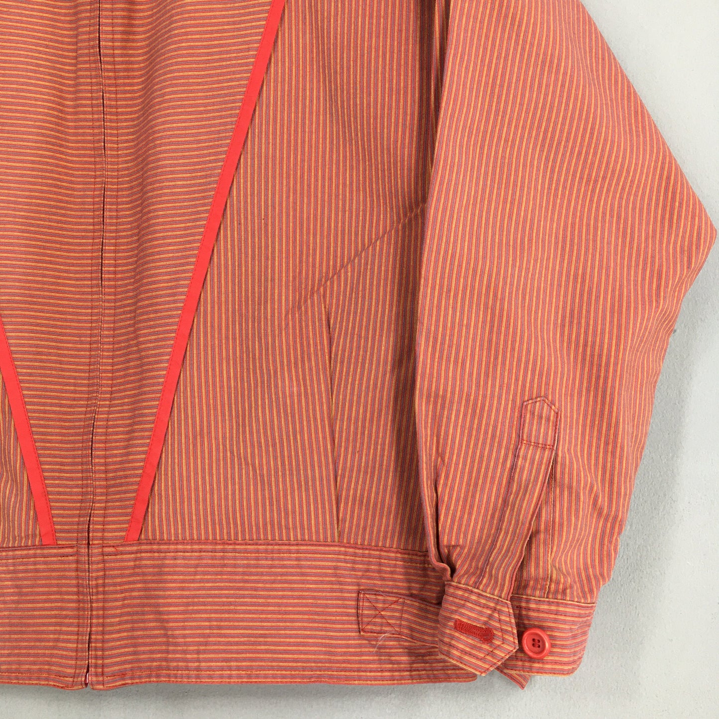 Christian Dior Sports Red Harrington Striped Jacket Medium