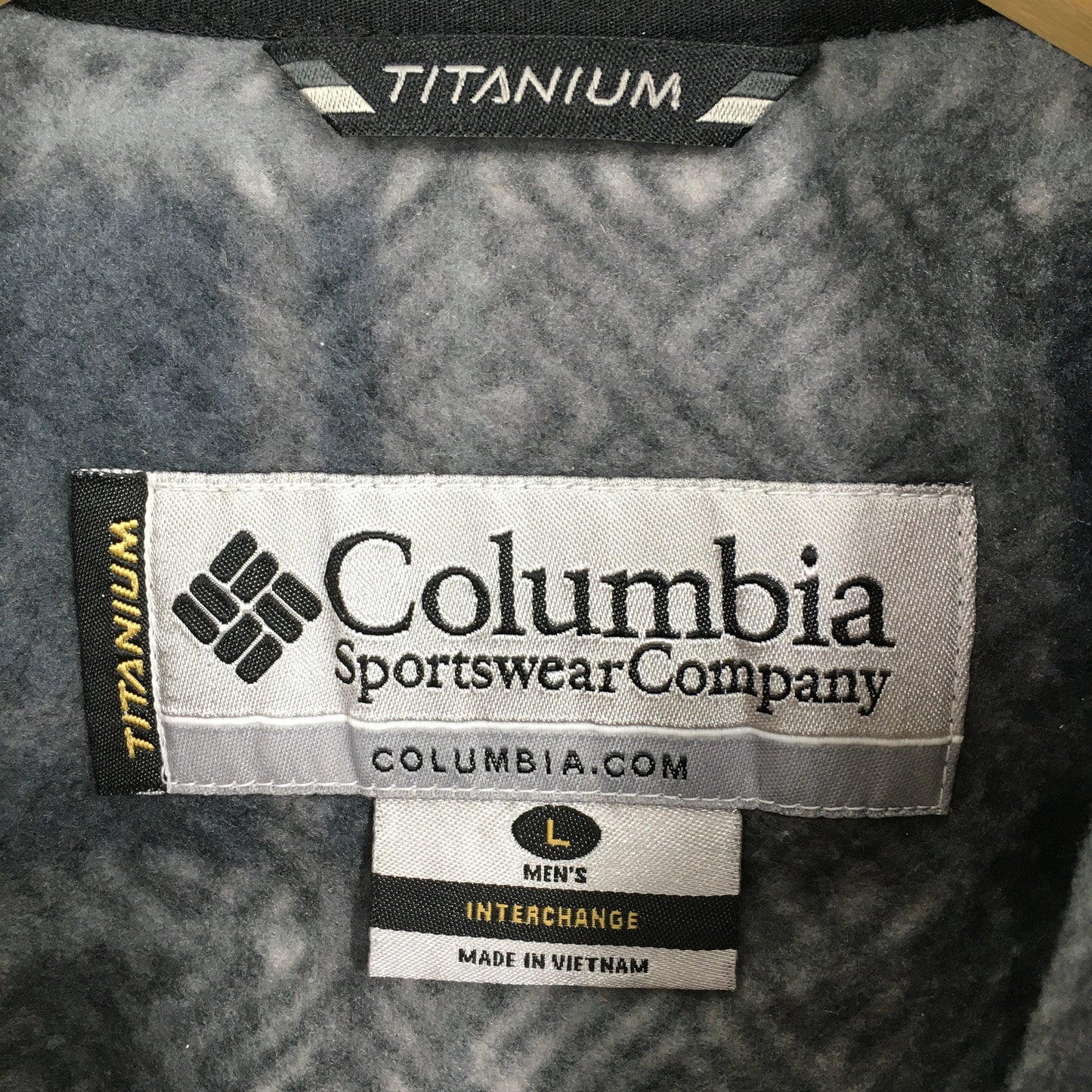 Columbia Sportswear Plaid Fleece Jacket Black Large