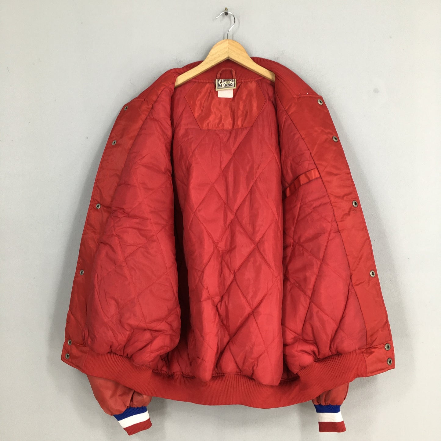 Philadelphia 76ers Sixers Red Satin Jacket XXLarge