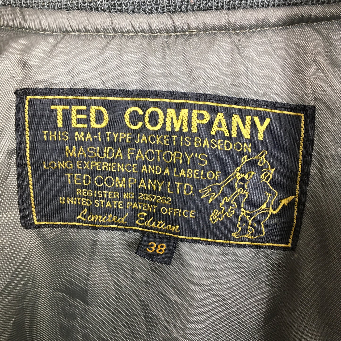 Ted Company MA-1 Type Bomber Jacket Large