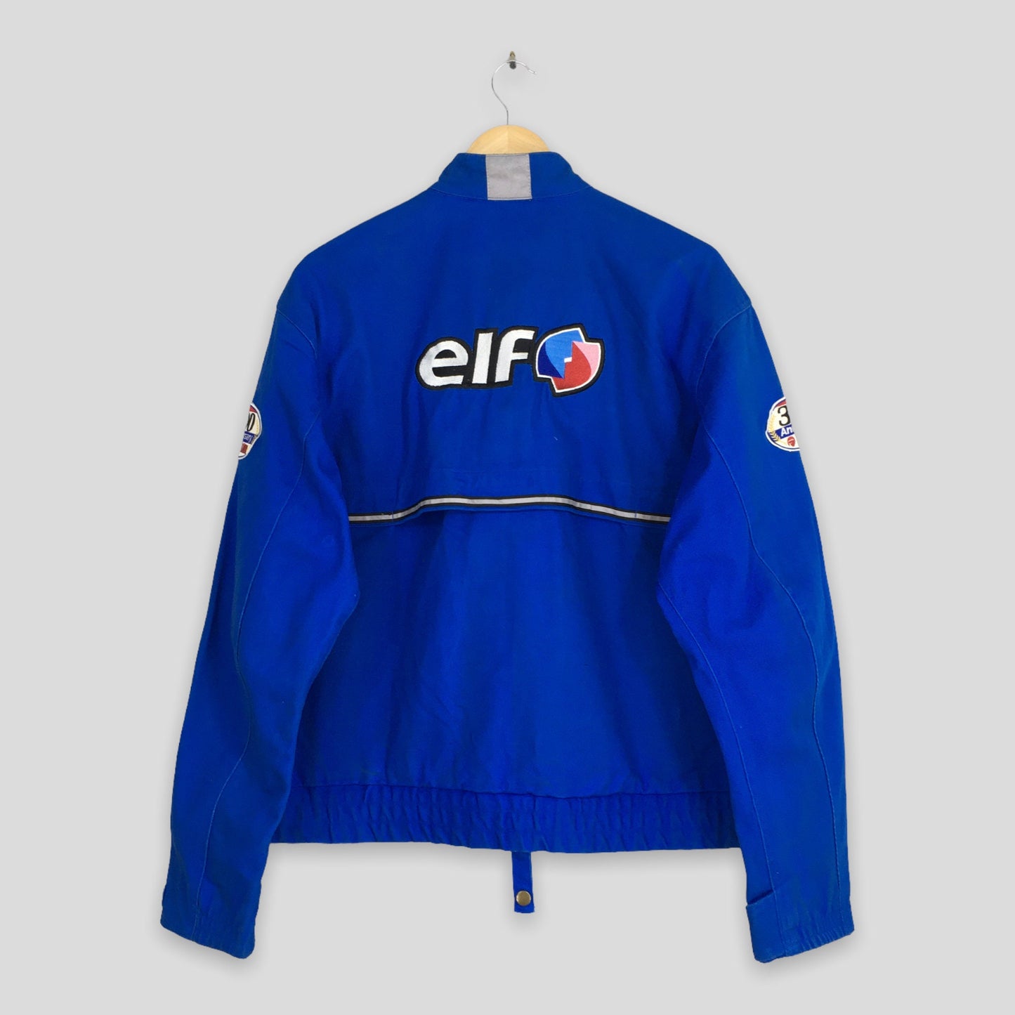 Elf Bikers Jacket Elf Riders Motorsports Blue Jacket Large