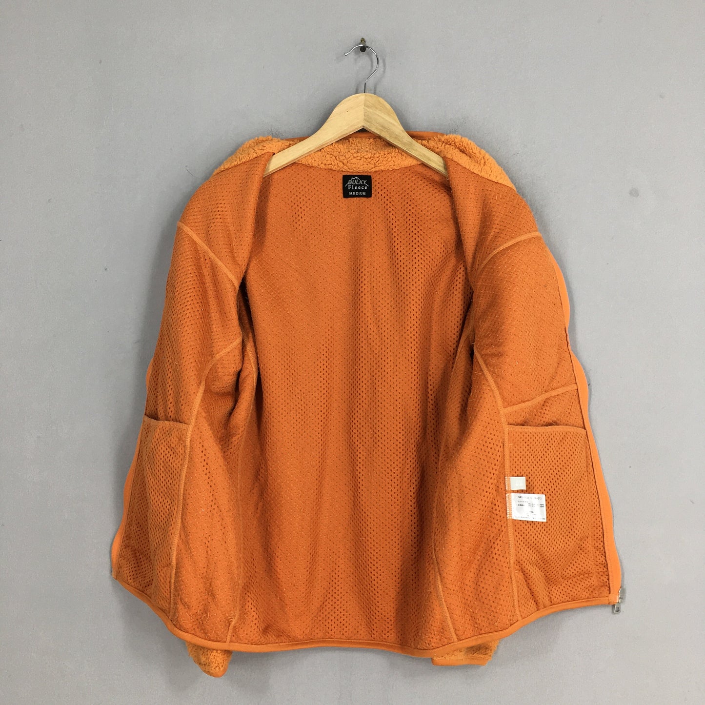 Bulky Fleece Orange Jacket Medium