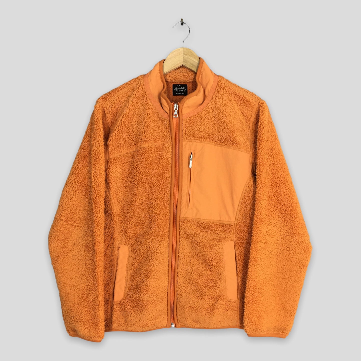 Bulky Fleece Orange Jacket Medium