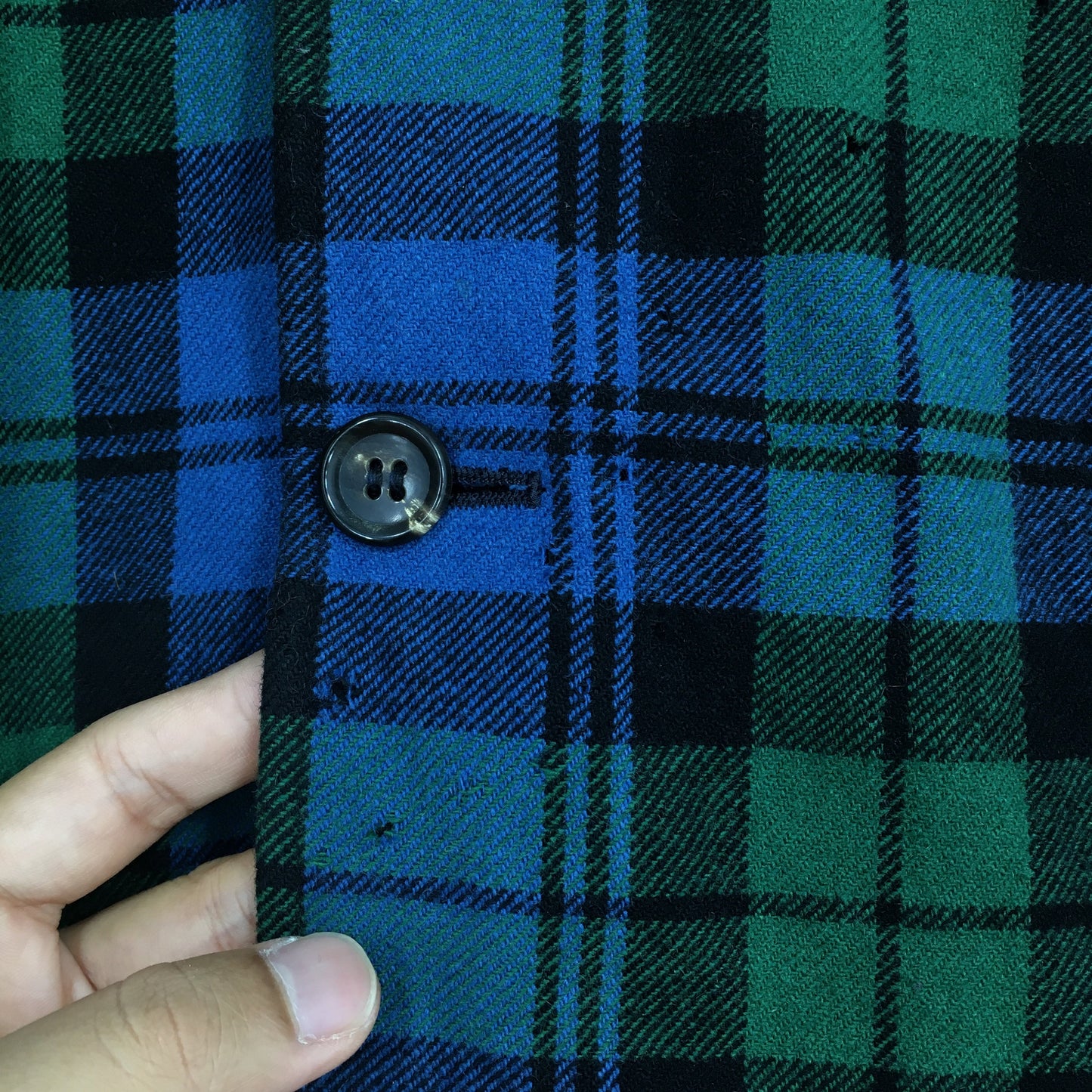 Comme Des Garcons Homme Plaid Checked Wool Coat Medium