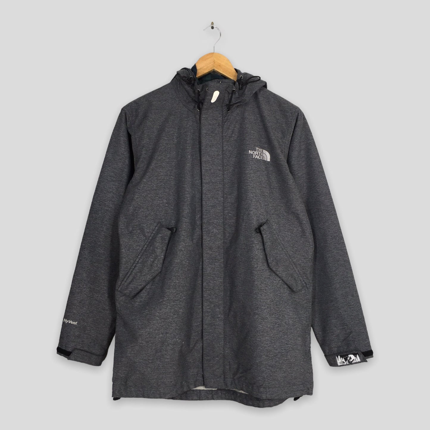 The North Face Gray Zip Up Hoodie Jacket Medium