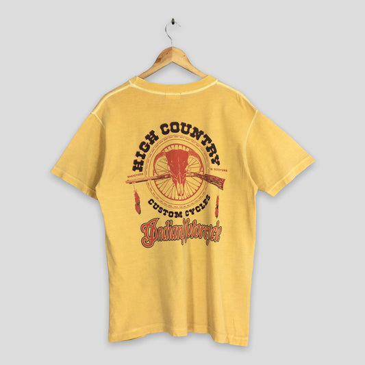 Indian Motorcycle High Country Mustard Tshirt Medium