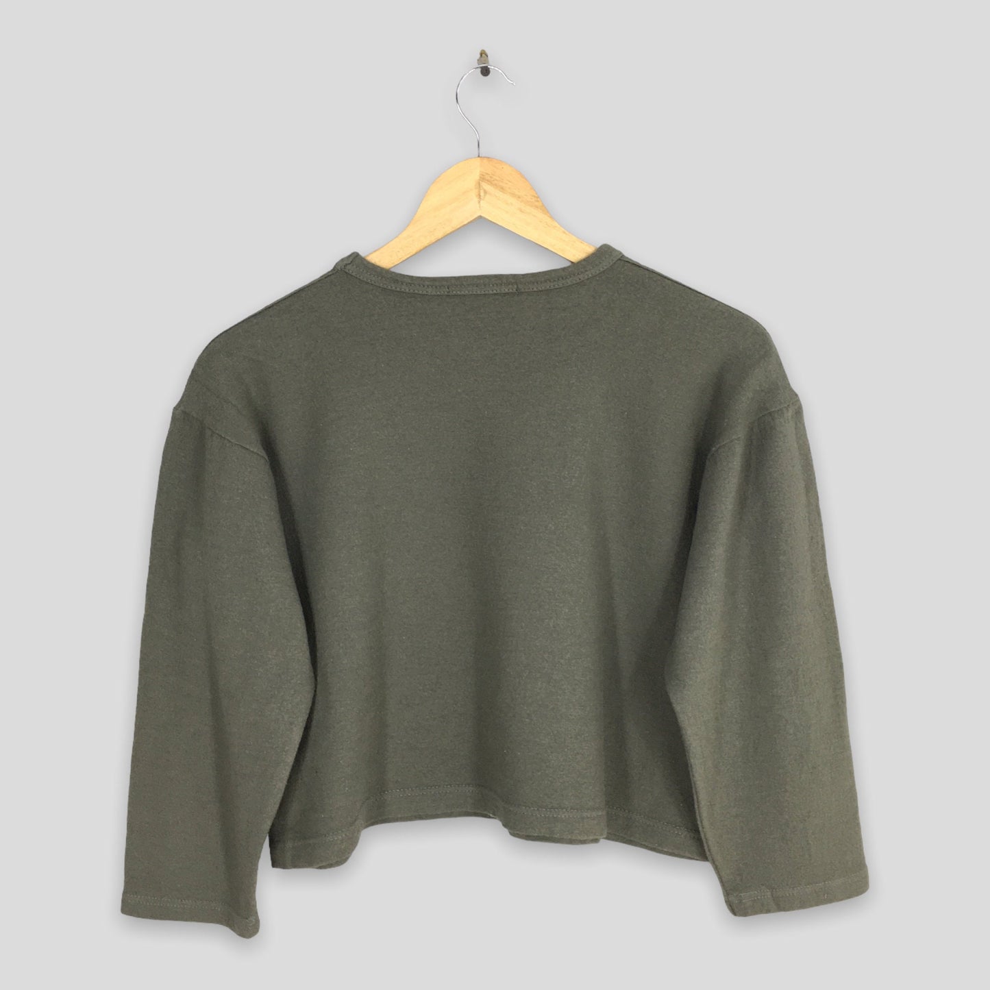 Comme Des Garcons Wool Cropped Olive T shirt Small