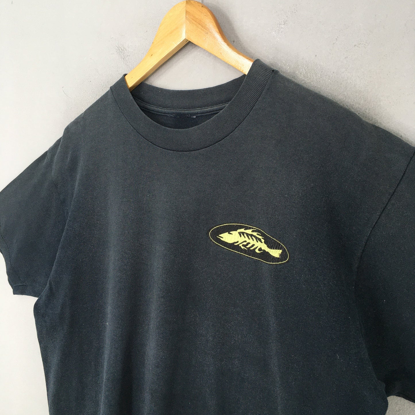 Bronze Age Fishbone Skate Black T shirt Medium