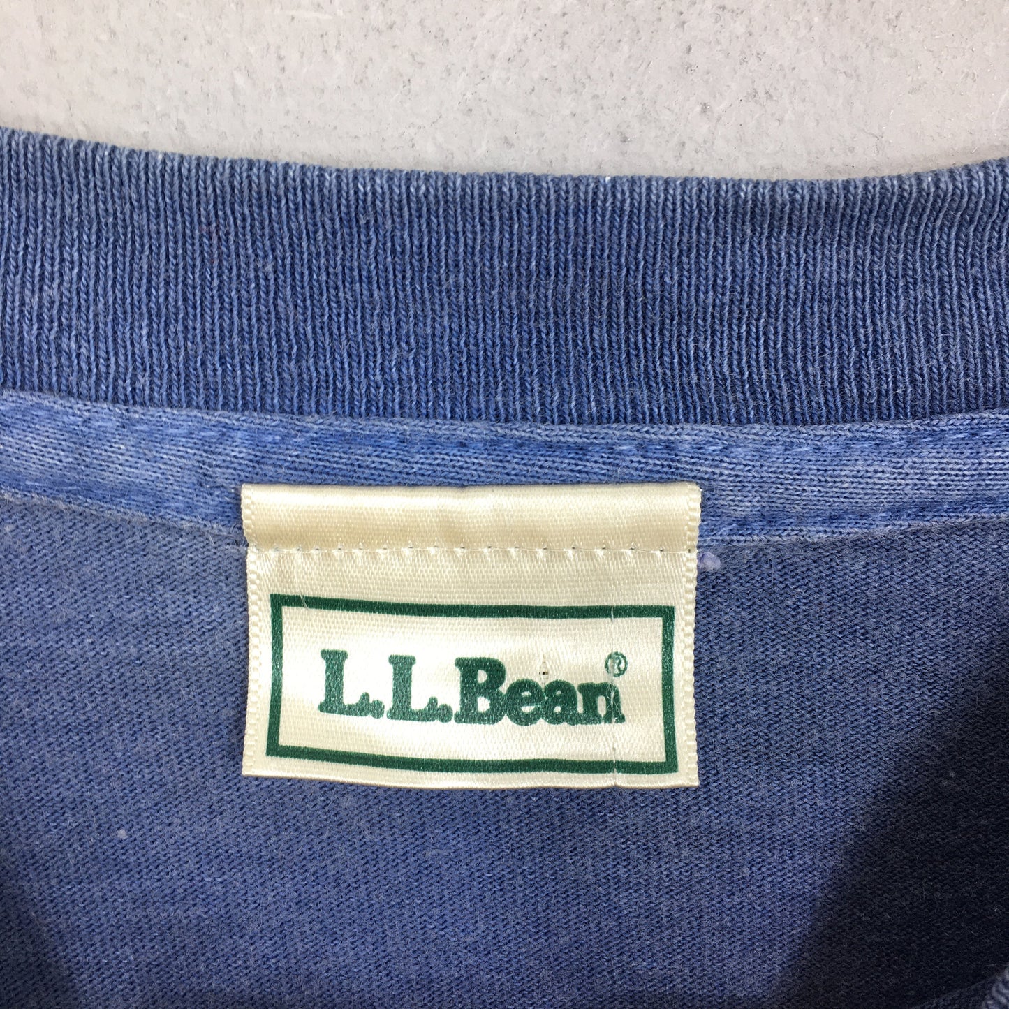 LL Bean Outdoor Hiking Blue T shirt Medium