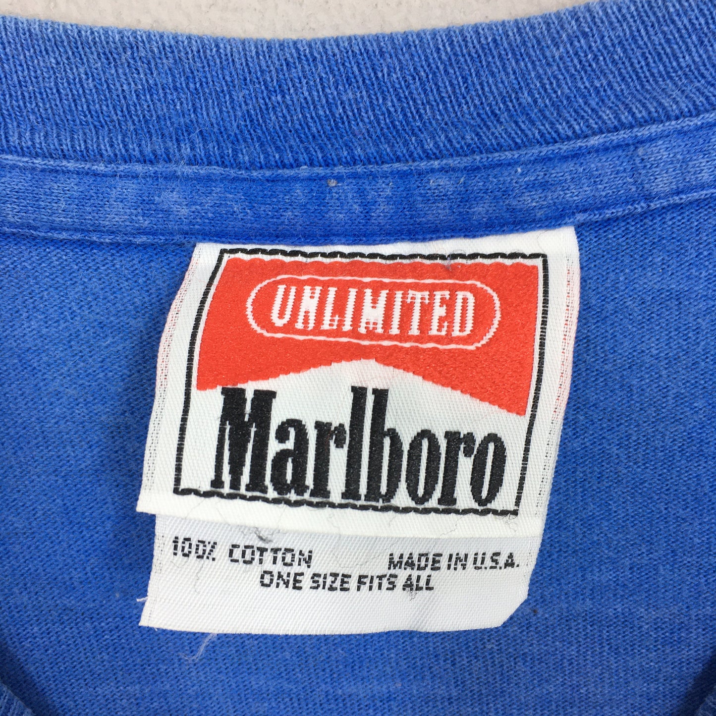 Marlboro Unlimited Blue T shirt Large