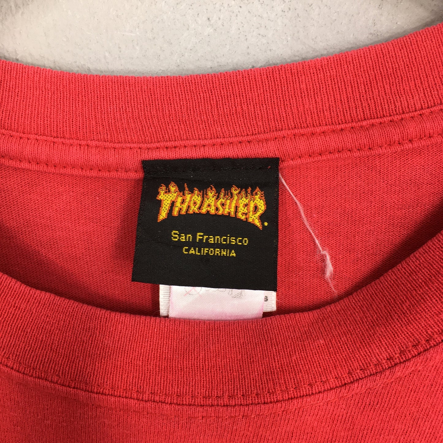 Thrasher Magazine Fire Flame Red T shirt Large