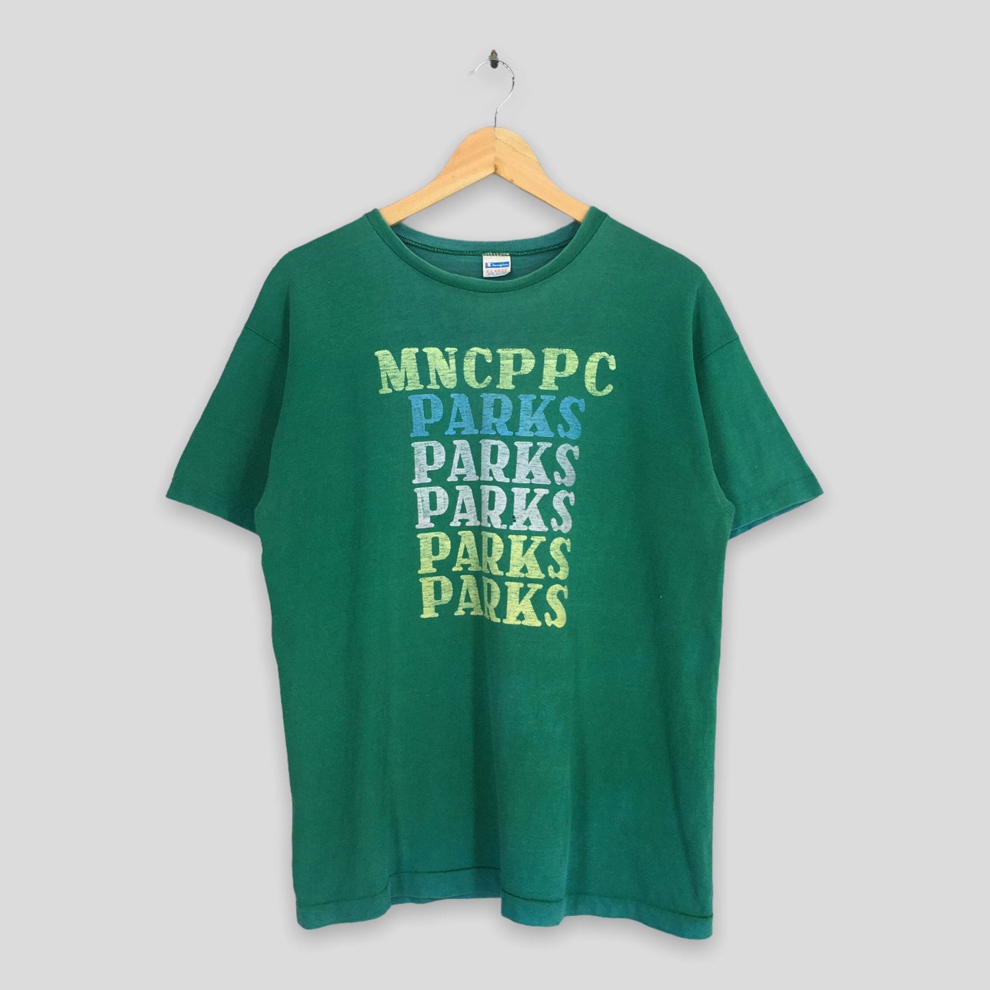 Champion Mncppc Parks Green T shirt XLarge