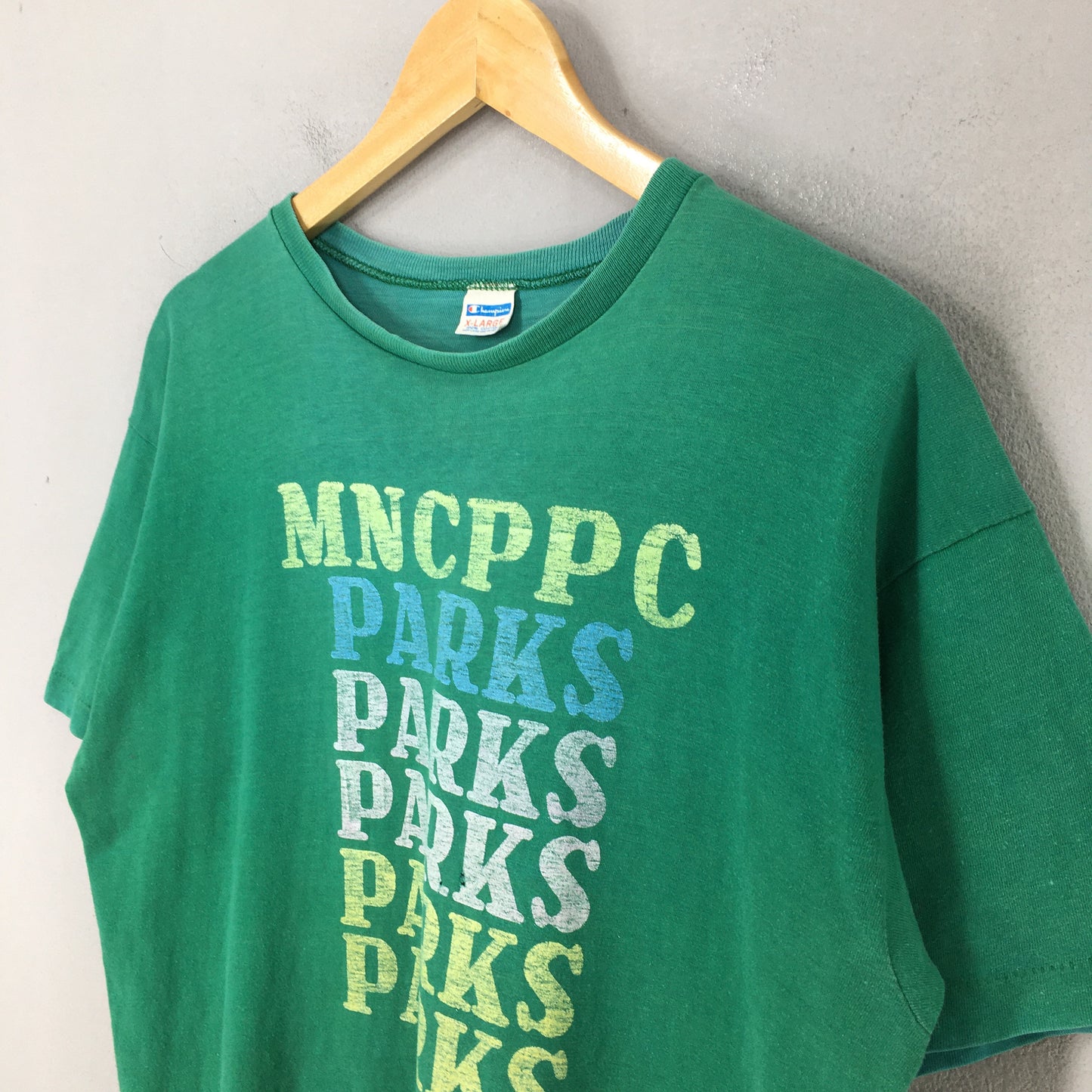 Champion Mncppc Parks Green T shirt XLarge