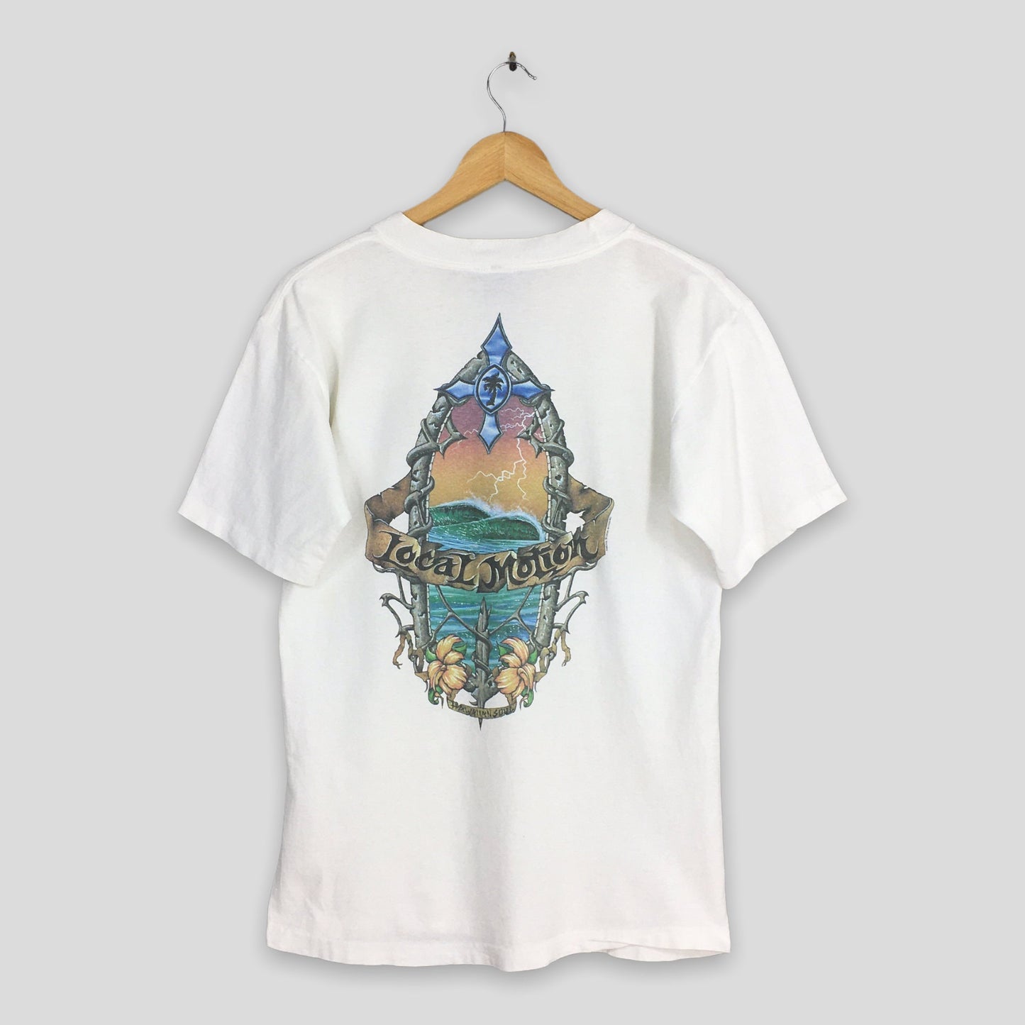 Local Motion Hawaii Surf White T shirt Medium