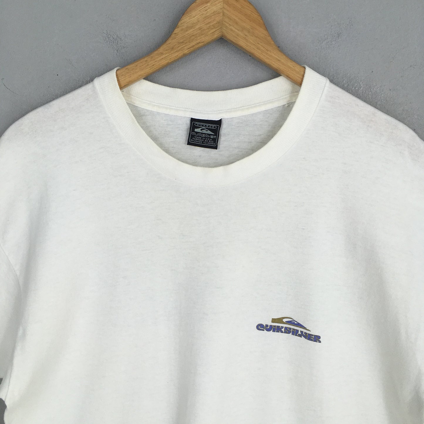 Quiksilver Boardriding Surf White T shirt XLarge