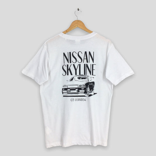 Nissan GT-R BNR34 Skyline Racing T shirt Large