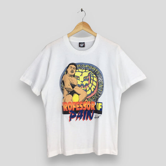 WWE Hiroshi Hase Wrestling White T Shirt Large