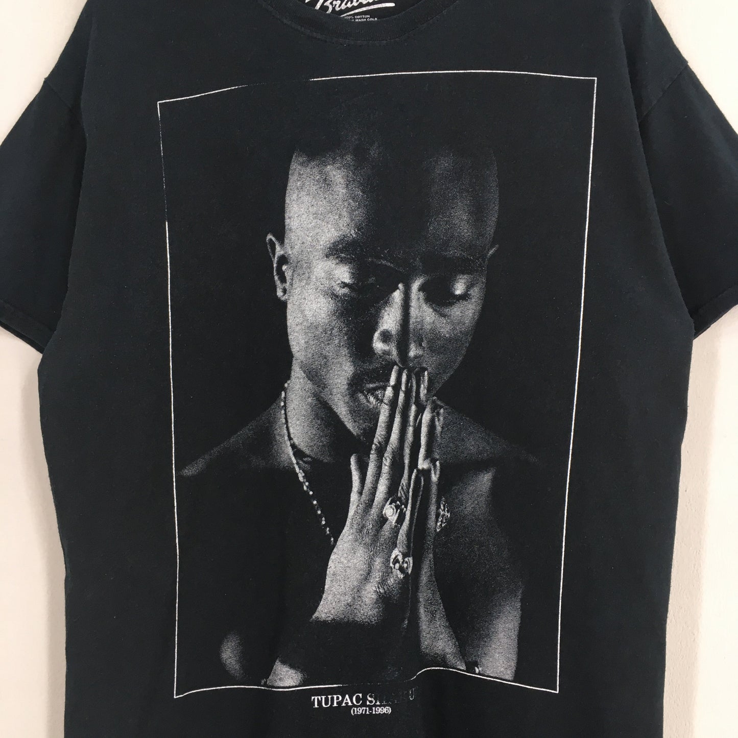 Tupac Shakur Rapper Makaveli Black T shirt Large