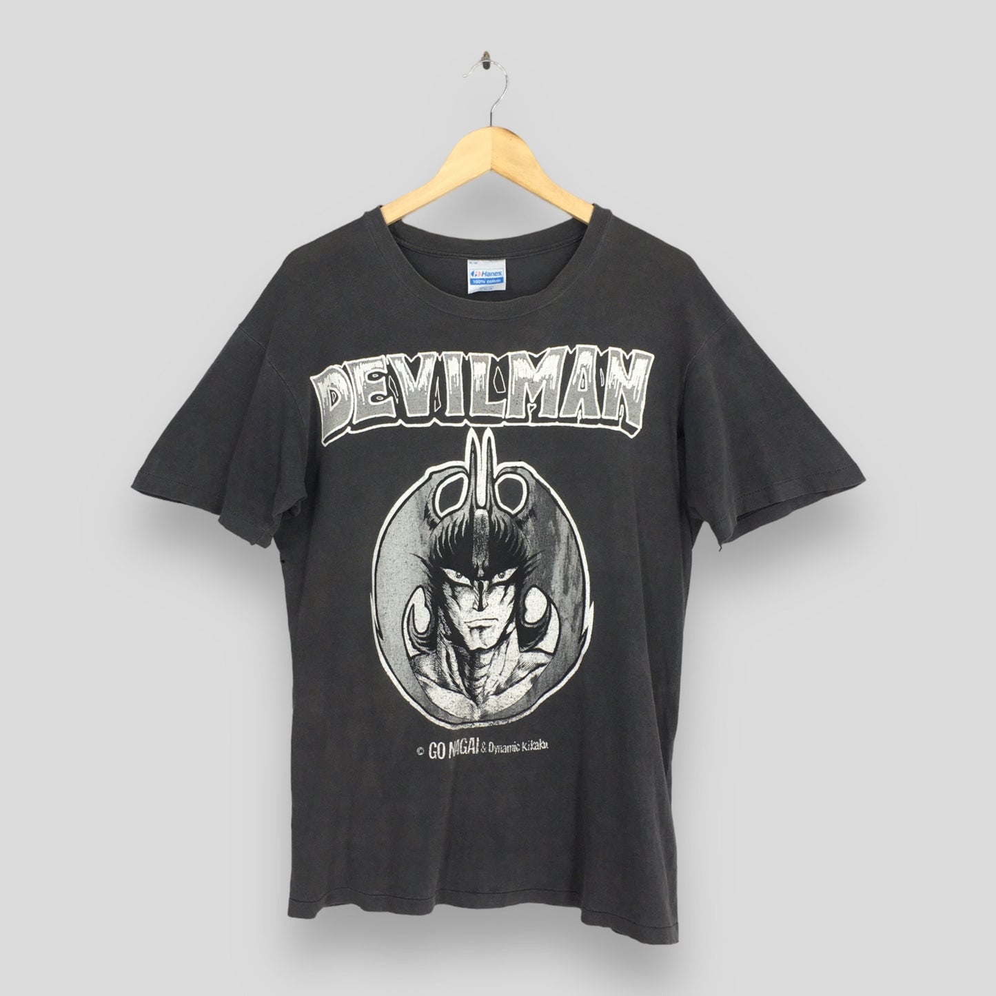 Devilman Japanese Manga Black T shirt Large