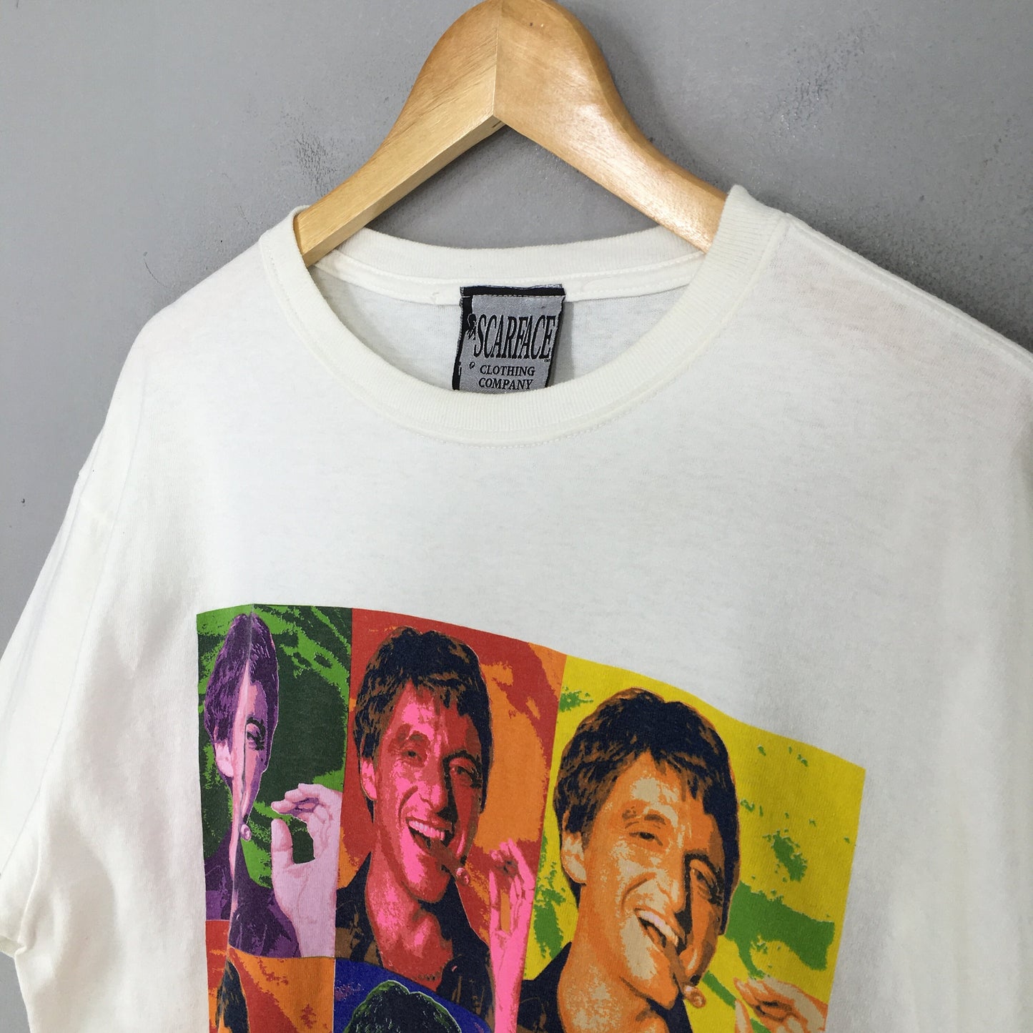 Scarface Tony Montana White T shirt XLarge