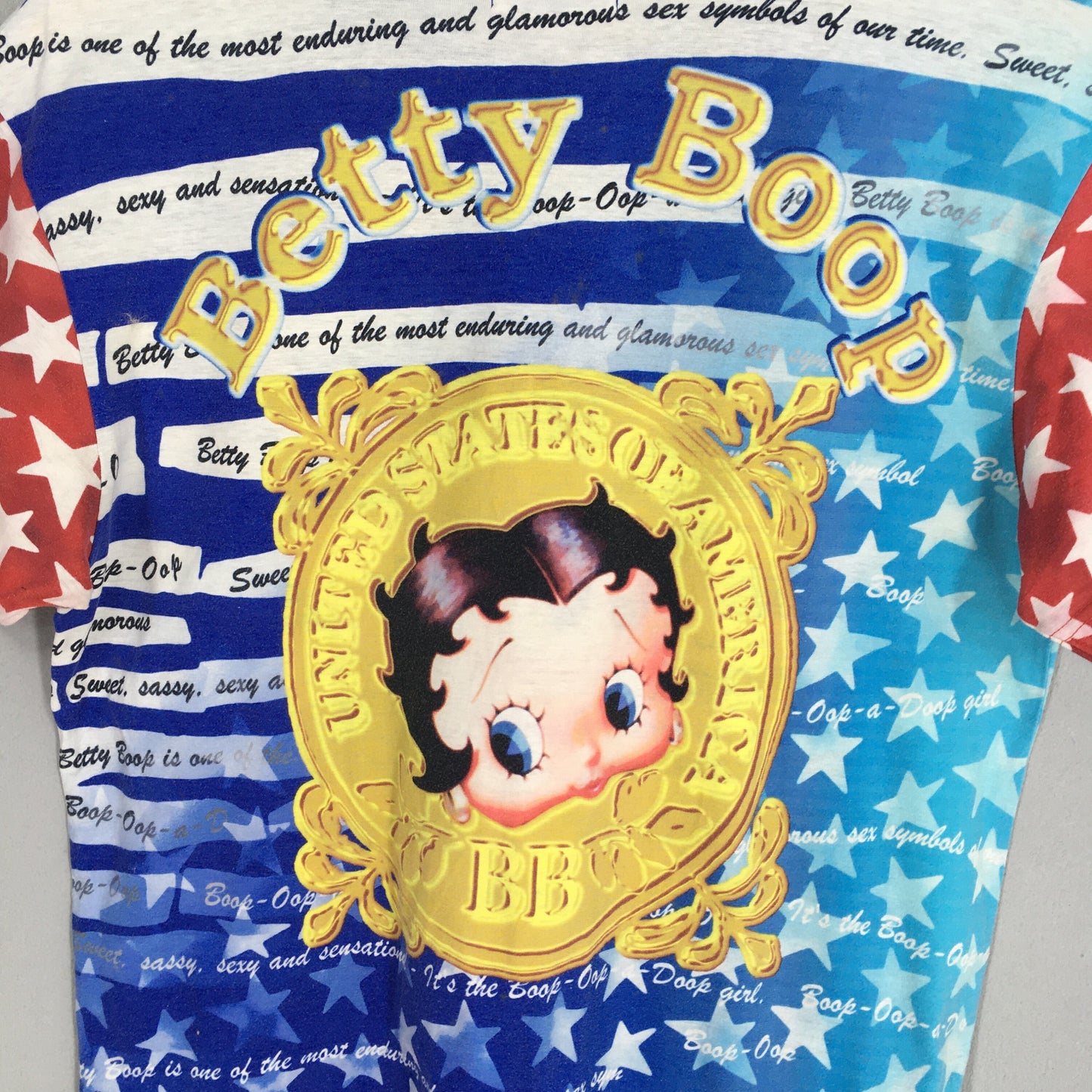 Betty Boop Sexy Women Blue T shirt Small