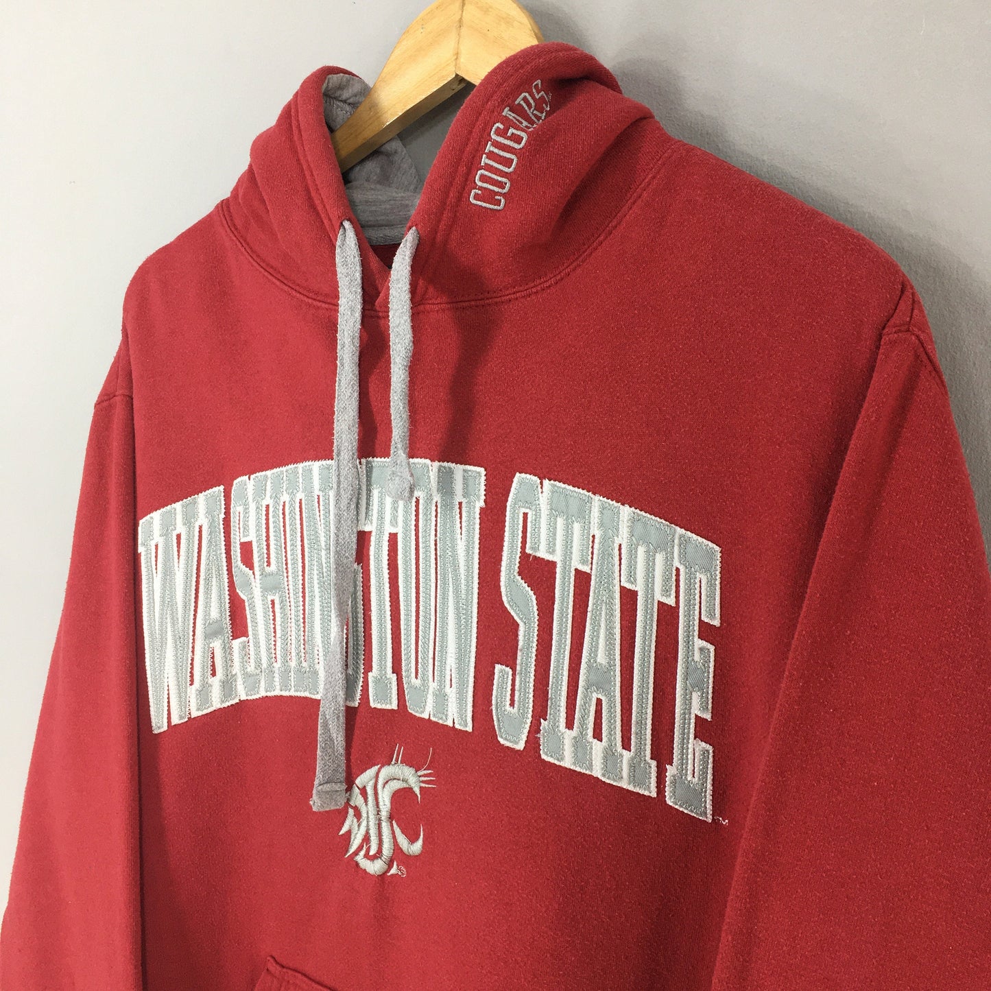 Washington State WSU Red Hoodie Sweater Large