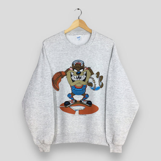 Taz-Mania Looney Tunes Squad Gray Sweatshirt XLarge