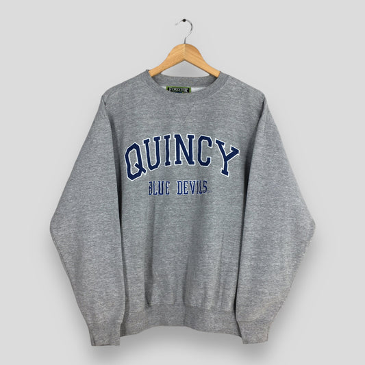 Quincy Blue Devils Basketball Sweatshirt XLarge