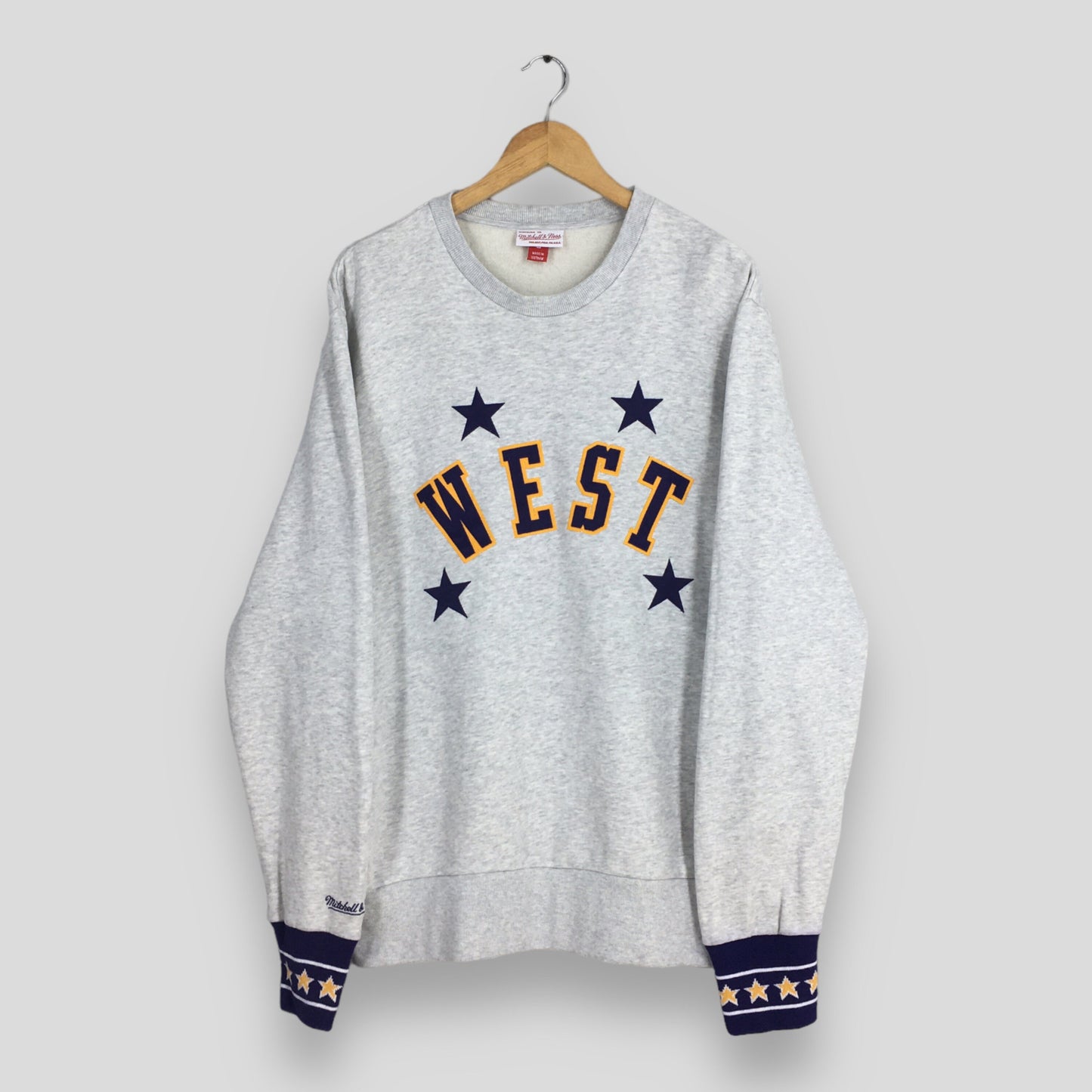 West NBA Gray Sweatshirt Large