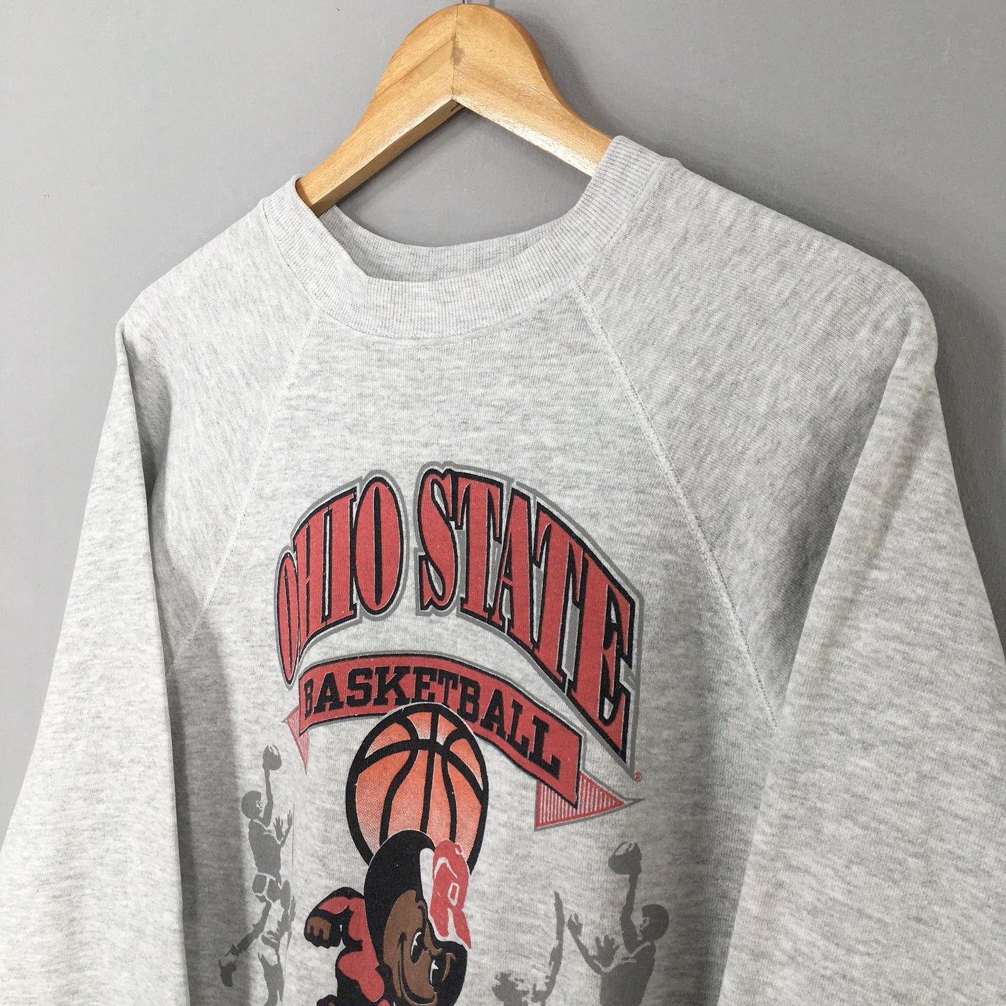 Buckeyes Ohio State Gray Sweatshirt Crewneck Large