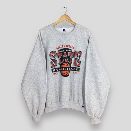 Warhawks State Basketball Gray Sweatshirt XLarge