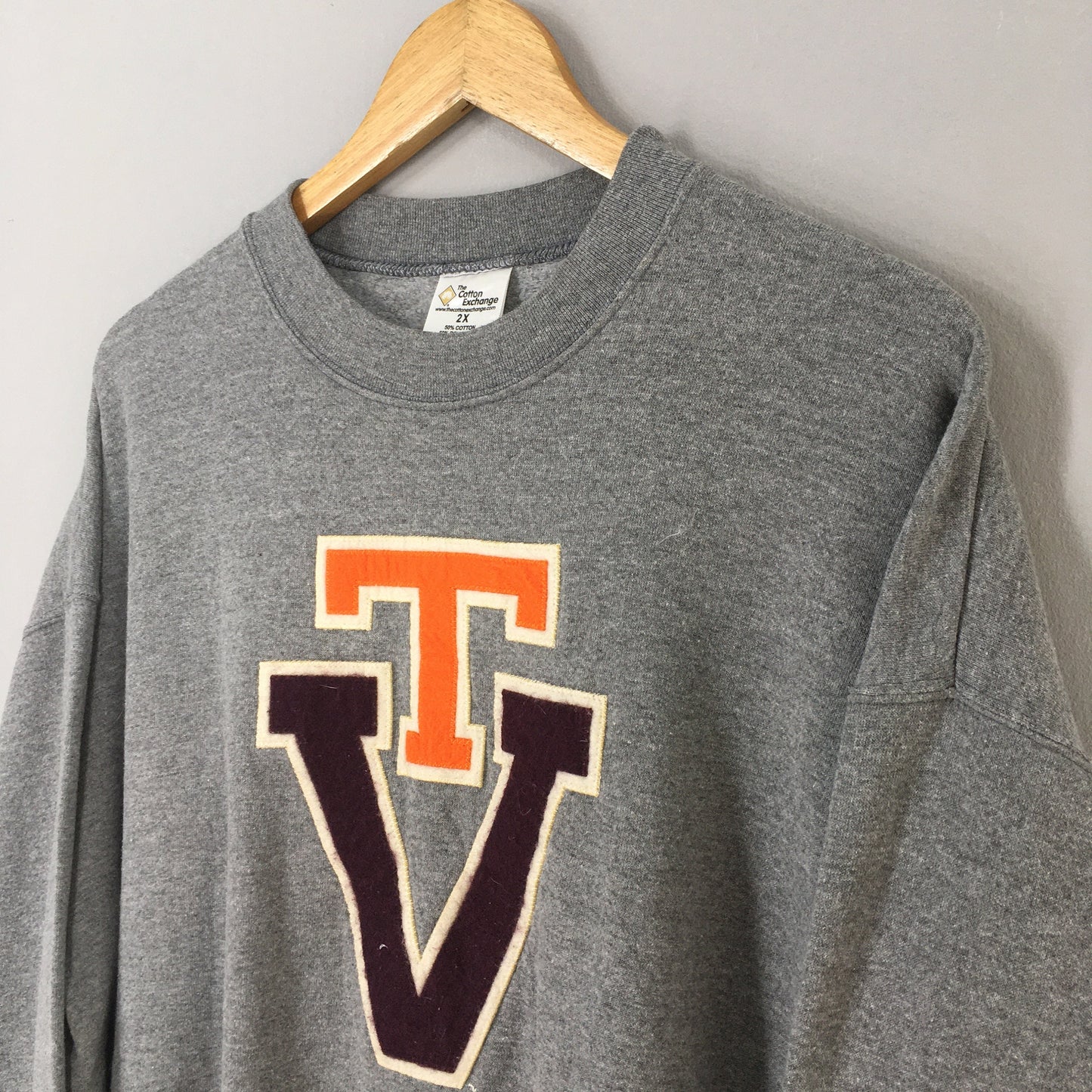 Tennessee Volunteers Ncaa Gray Sweatshirt 2XLarge