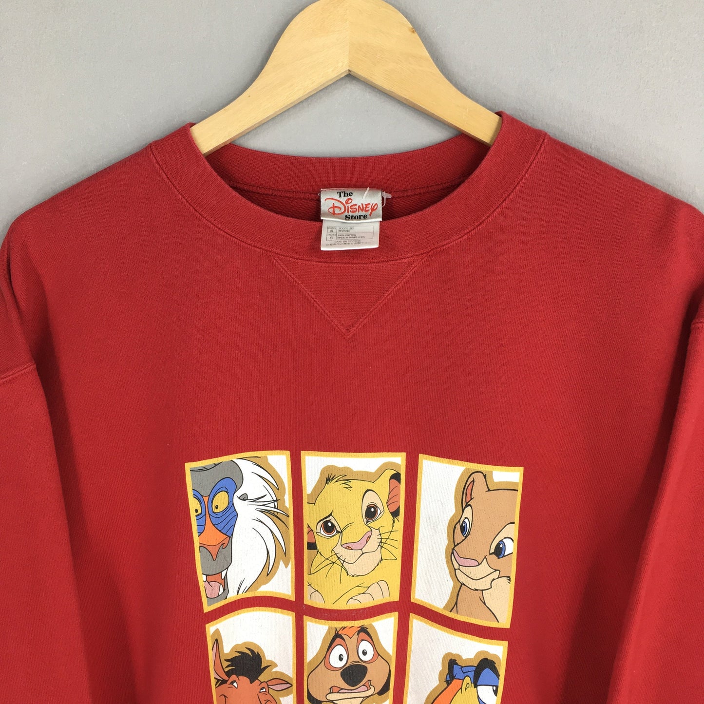 The Lion King Disney Red Sweater Small