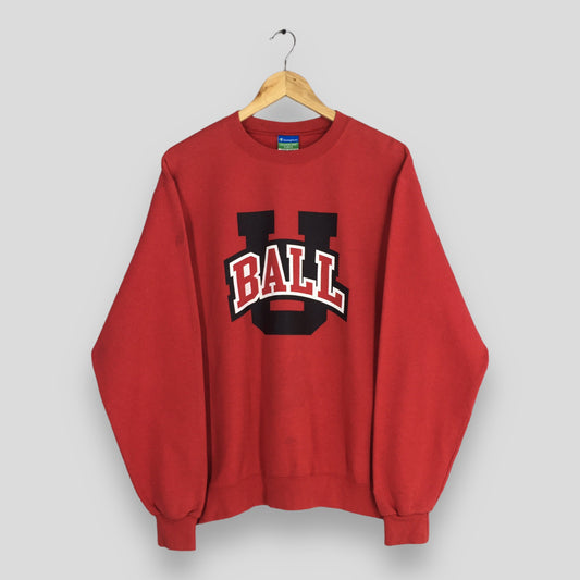 Champion Sports UBall Red Sweatshirt Medium