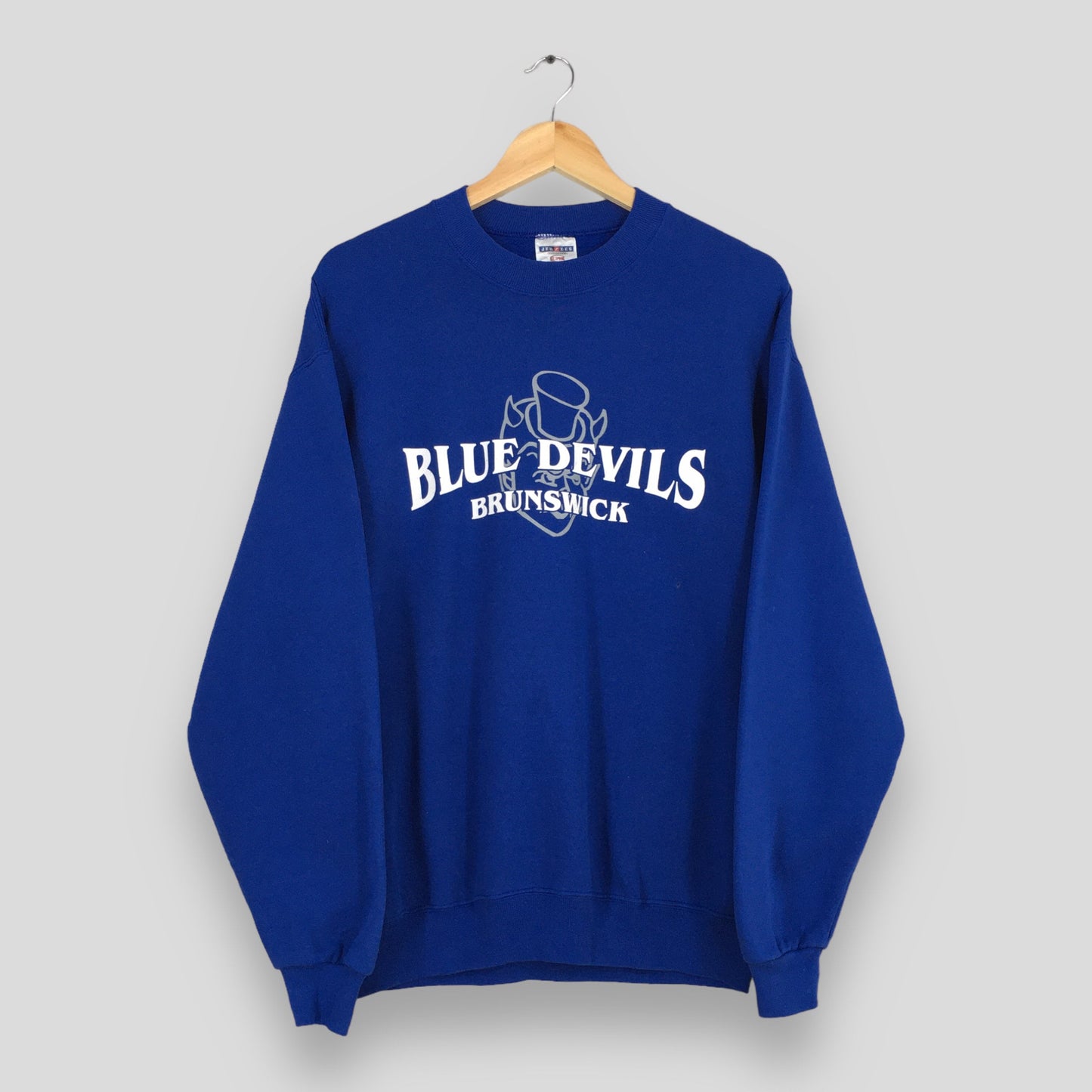 Brunswick Blue Devils High School Blue Sweatshirt Medium