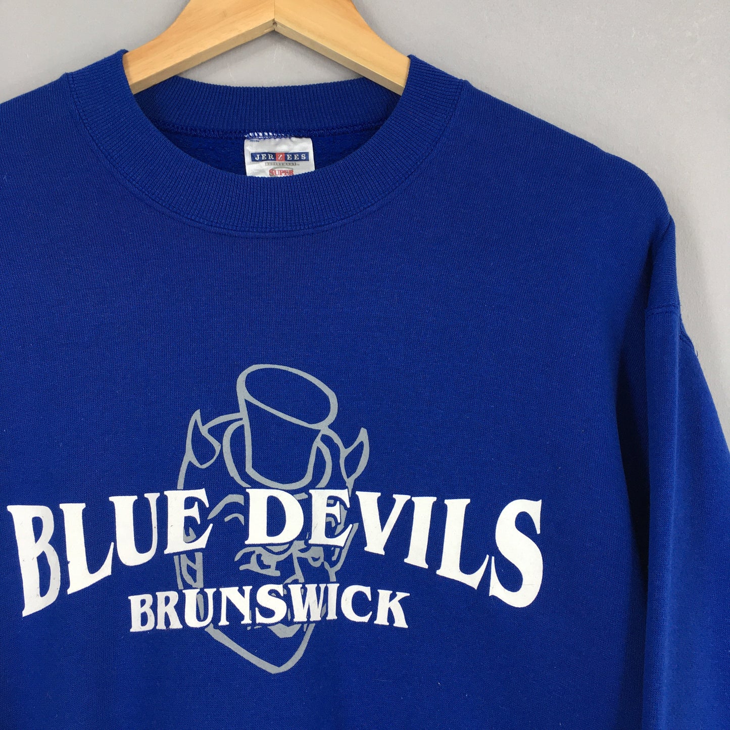 Brunswick Blue Devils High School Blue Sweatshirt Medium