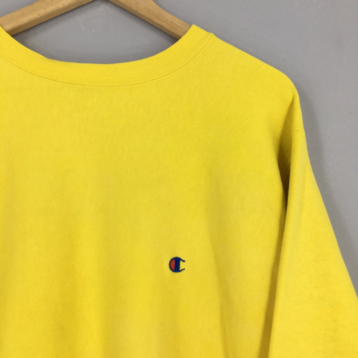 Champion Reverse Weave Yellow Sweatshirt XLarge