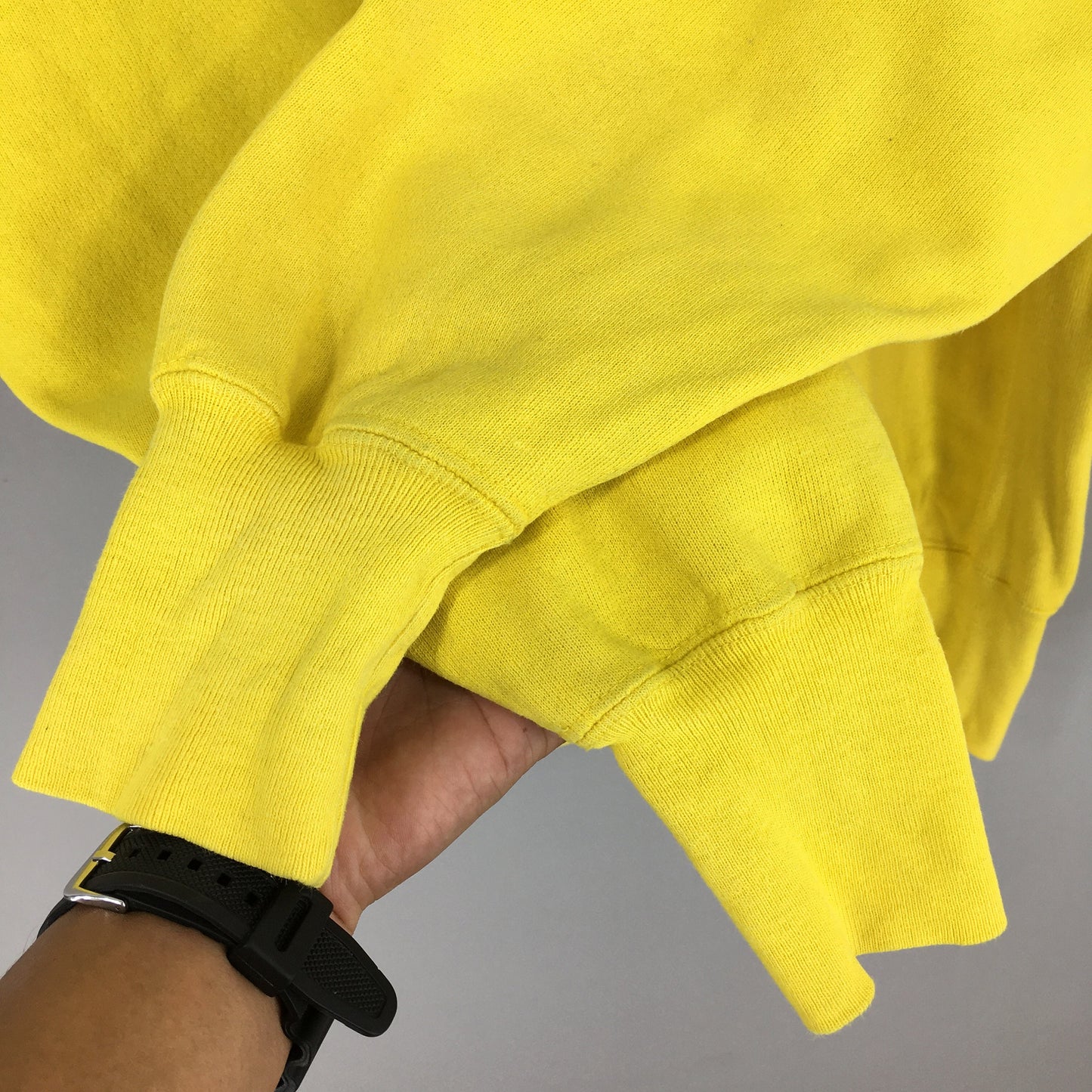 Champion Reverse Weave Yellow Sweatshirt XLarge