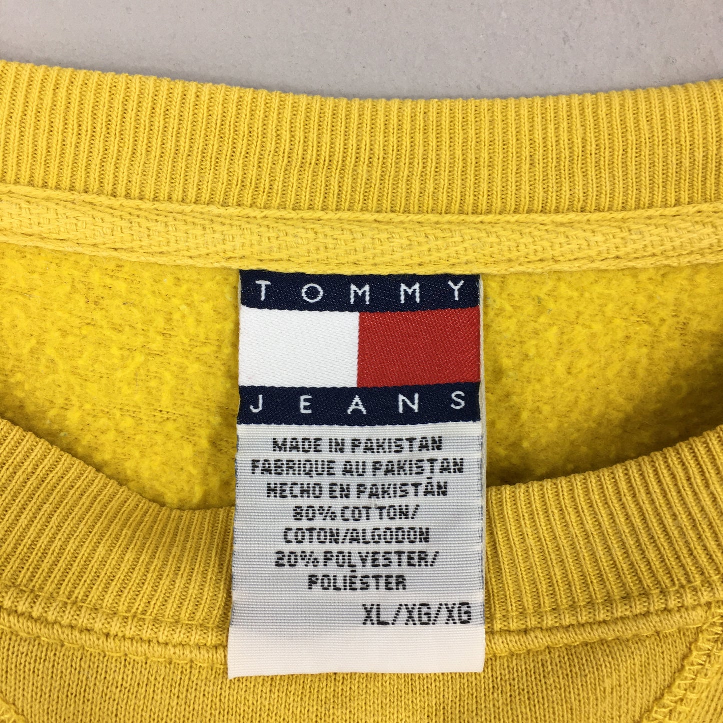 Tommy Hilfiger Yellow Sweatshirt XLarge