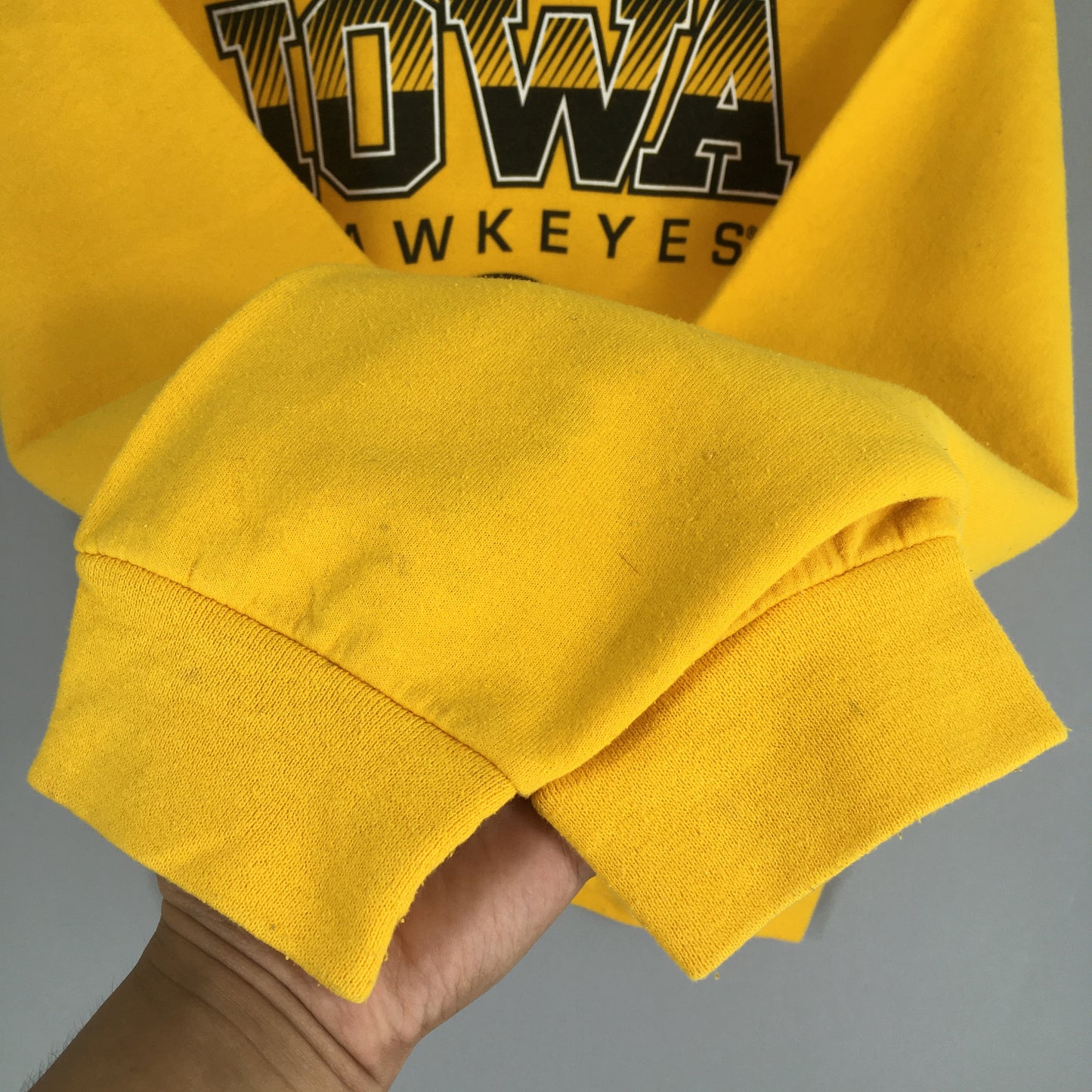 Iowa Hawkeyes Football Yellow Sweatshirt Small