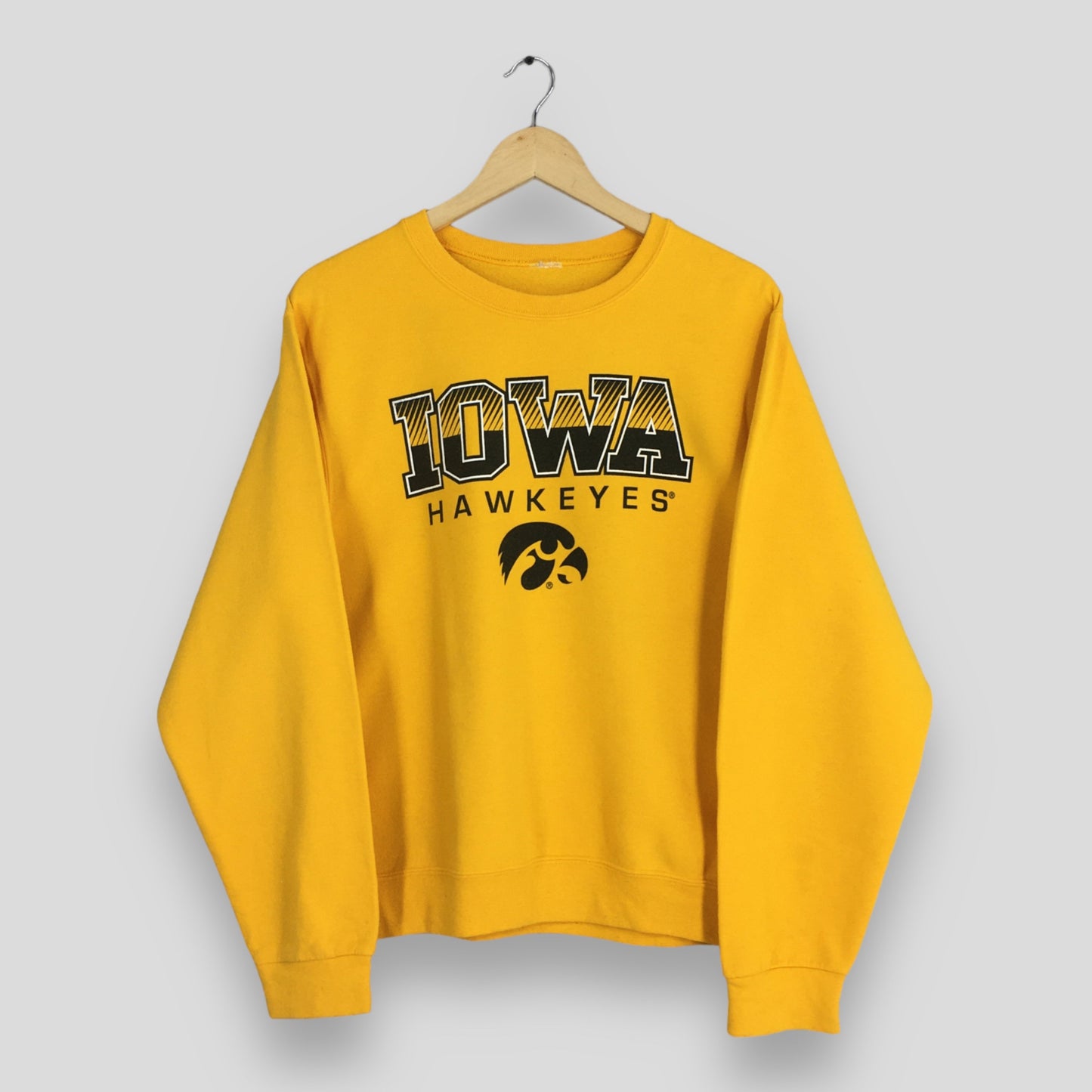 Iowa Hawkeyes Football Yellow Sweatshirt Small