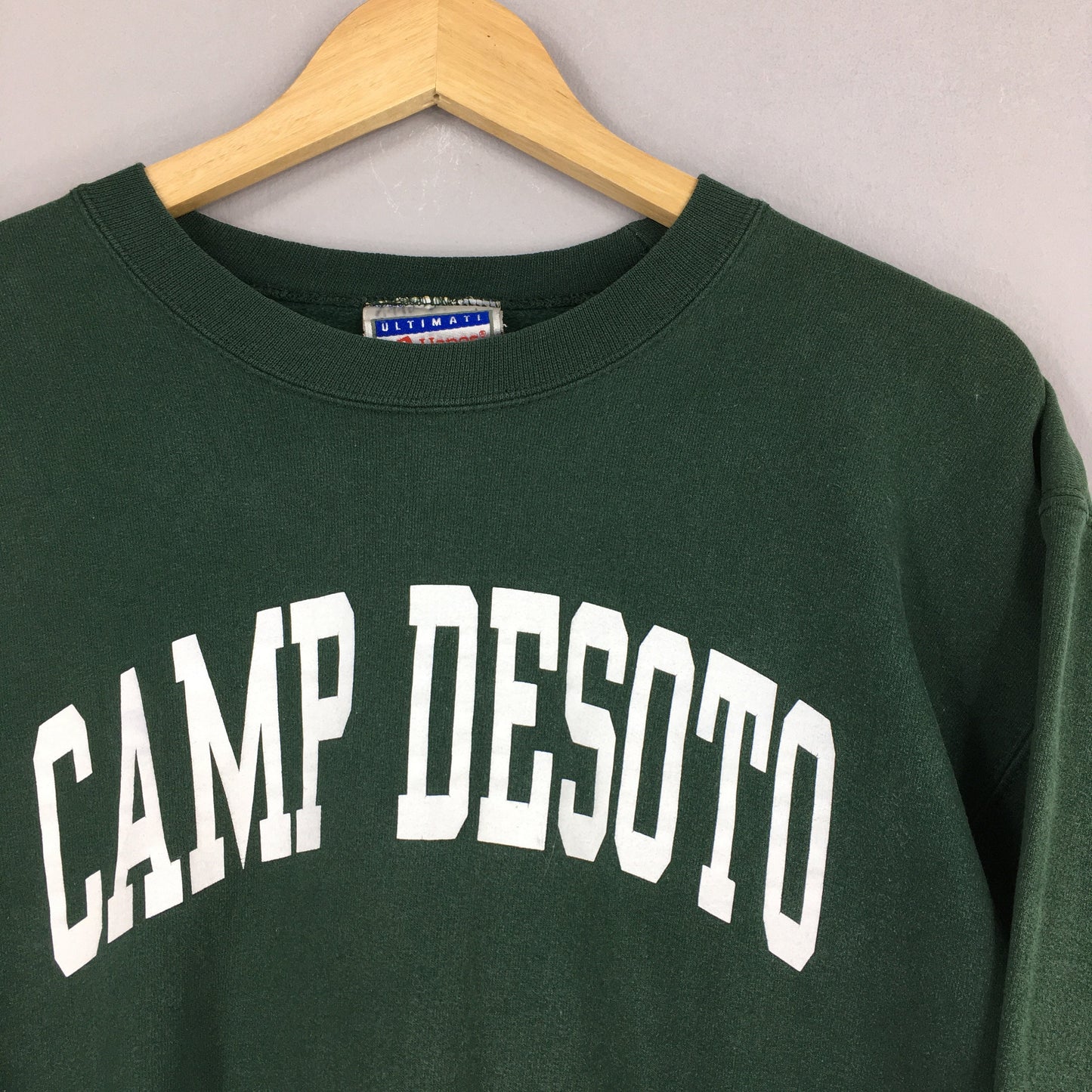 Camp Desoto Green Sweatshirt Small